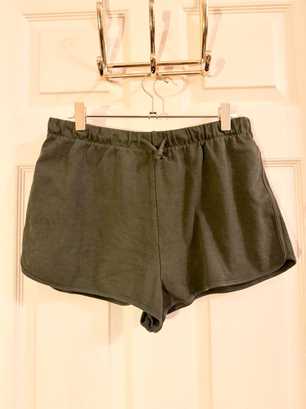 Green Zara sweat shorts